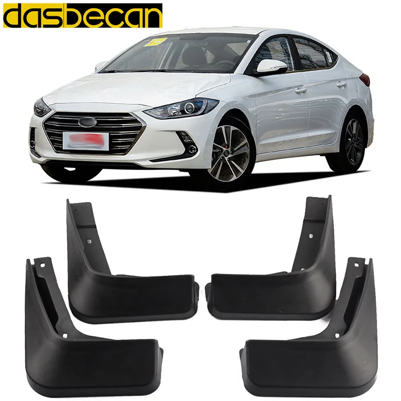 

Dasbecan Car Mudguards For Hyundai Elantra AD 2016-2018 Fender Accessories Splash Guard Paneling