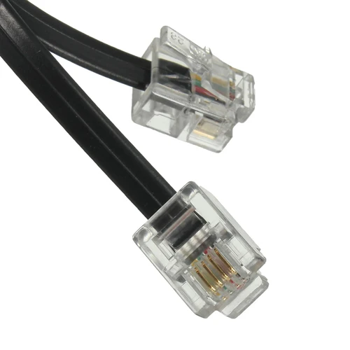 RJ11 6P4C телефонный кабель Шнур ADSL модем 5 метров|Телефонные кабели| |
