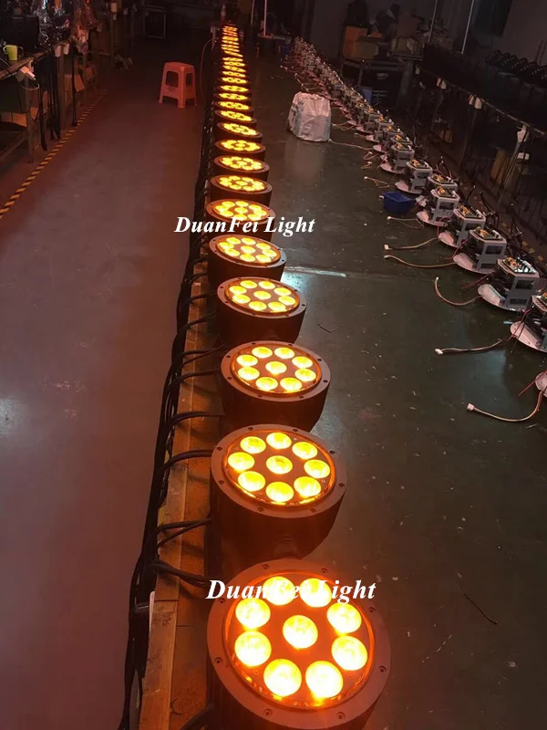8 шт. led wash par 9x18 Вт тонкий 6 в 1 Наружный 9x18watt светодиодный прожектор с мультичипом