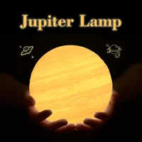 rambery jupiter lamp 3d print moon lamp light led remotetouch switch night light 16 colors change remote led jupitr light
