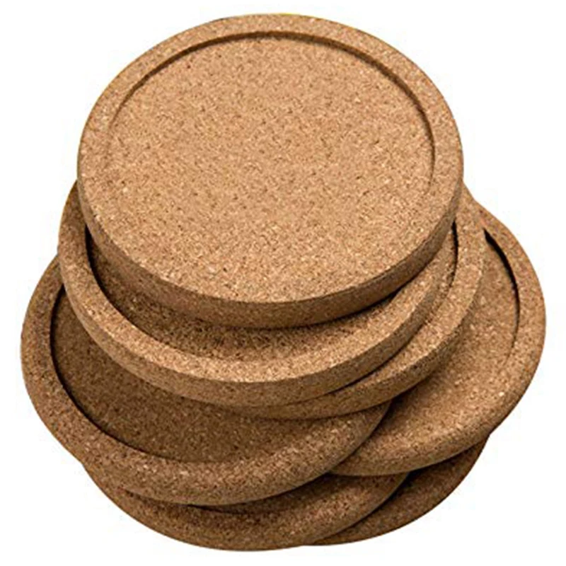 

Hot Sale 12Pcs/Lot Plain Round Cork Coasters Set Coffee Cup Mat Drink Tea Pad Placemats Wine Table Mats Decor Officekitchen Ac