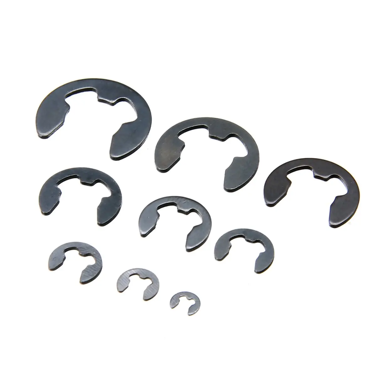 CNIM Горячая 120 шт E зажимы удерживающее кольцо черная марганцевая сталь 1 5 мм до 10