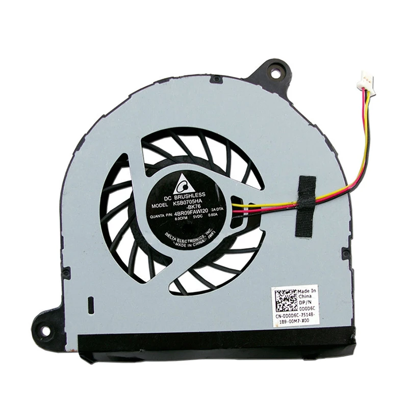 Новый вентилятор охлаждения для ноутбука Dell Inspiron 17R 5720 N5720 7720 D0D6C 0D0D6C|Вентиляторы| |