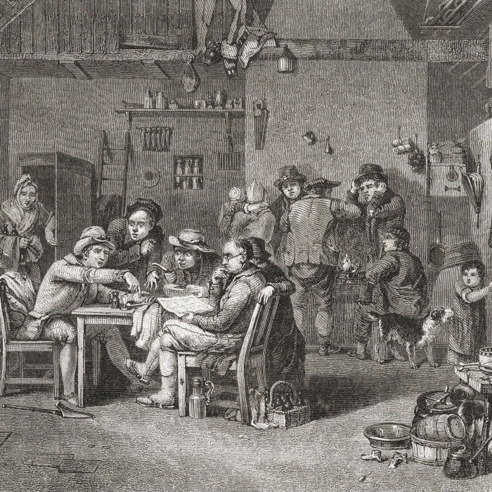 Деревенские политики после сэра Дэвида вилки. Из Histoire Des Peintres Cole Anglaise