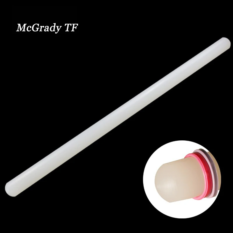 50*2.5CM High Quality Plastic White Non-stick Glide Fondant Rolling Pin Gift Dough Roller Decorating Kitchen Tool | Дом и сад