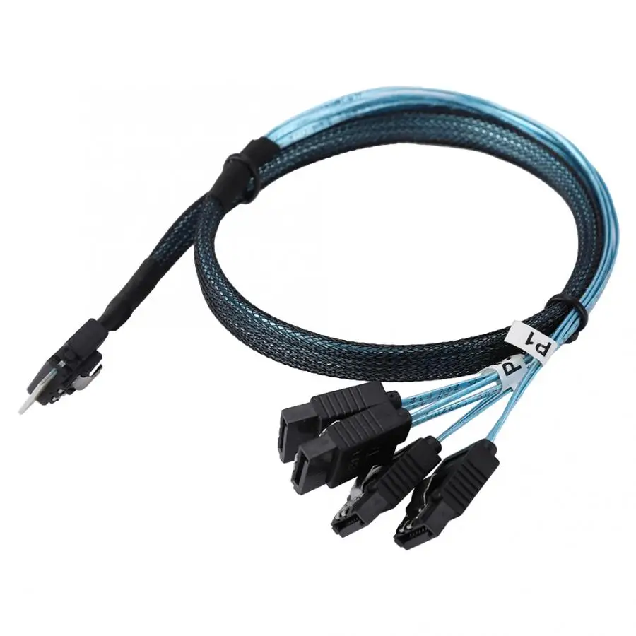 2019 новый кабель передачи данных для сервера HDD Mini SAS 38P SFF 8654 to 4xSATA|Кабели данных| |