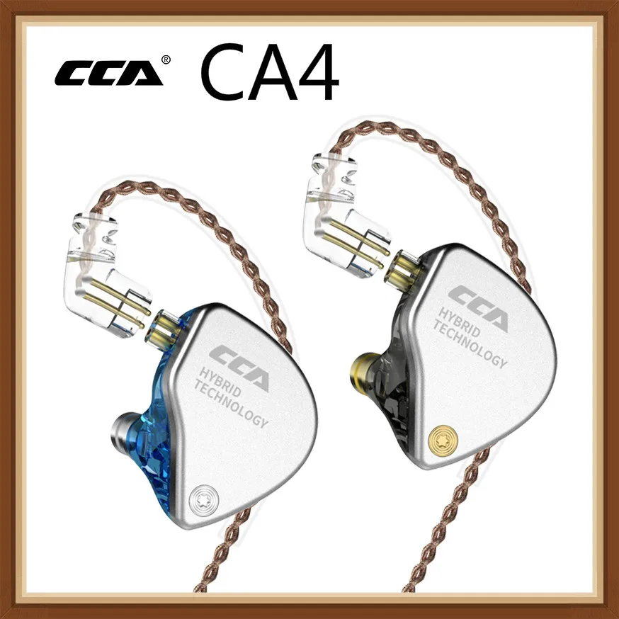 Гибридные наушники вкладыши CCA CA4 1BA + 1DD Hi Fi DJ монитор спортивные для бега