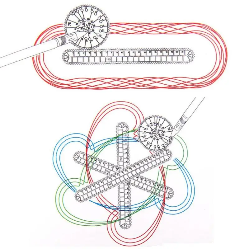 Многофункциональный рисунок геометрический чертеж линейки набор для студентов