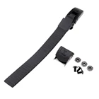 Прочная сменная полипропиленовая лента для роликовых коньков, энергетический ремень, пряжка + зажим + винты + гайки, запчасти для скутеров-черный