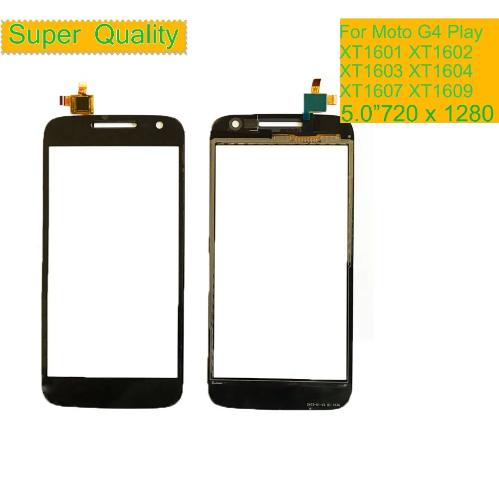 Panel Frontal digitalizador de pantalla t&aacute;ctil para Motorola Moto G4 Play G4 Play XT1601 XT1602 XT1603 XT1604, 10 unids/lote-0
