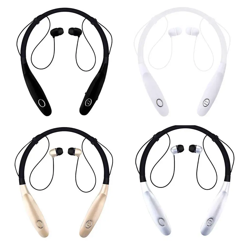 Висячие беспроводные магнитные задние Bluetooth спортивные наушники бас HD