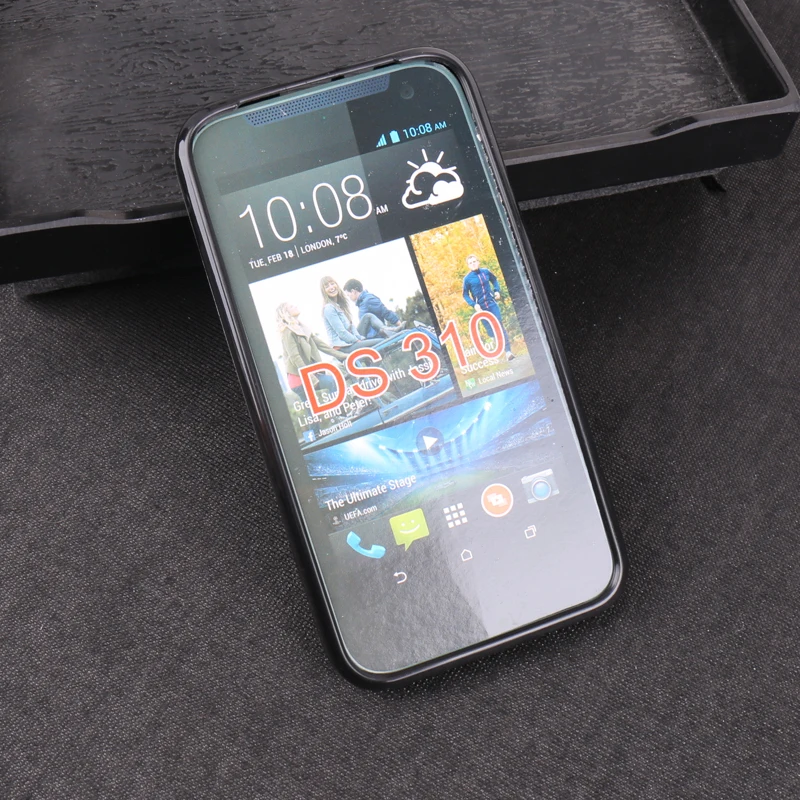 EFFLE для htc Desire V1 310 D310 D310W 4 5 дюйма гель черный ТПУ тонкий мягкий Анти Skiding задняя