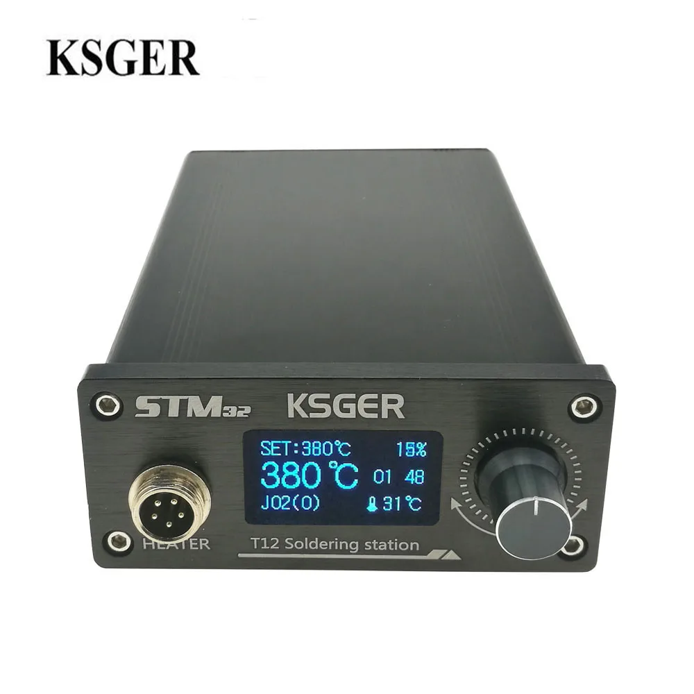 KSGER V2.01 STM32 OLED T12 цифровая паяльная станция температурный контроллер паяльник