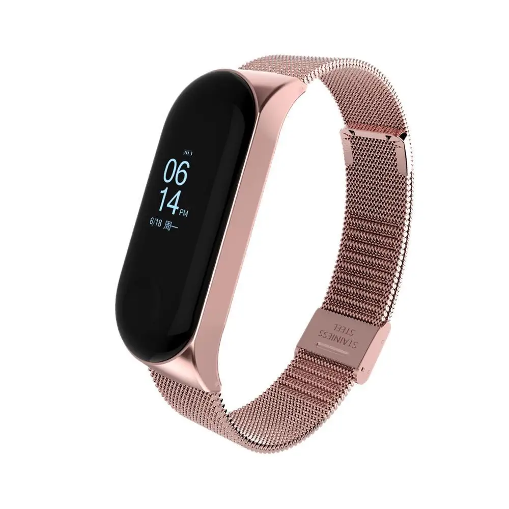 Браслет Mi Band 3 металлический Безвинтовой браслет из нержавеющей стали для Xiaomi Miband