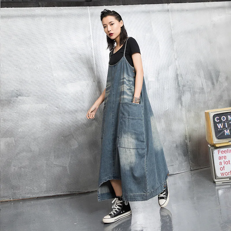 Одежда LANMREM для женщин летняя одежда пуловер с новым рисунком платье из джинсовой