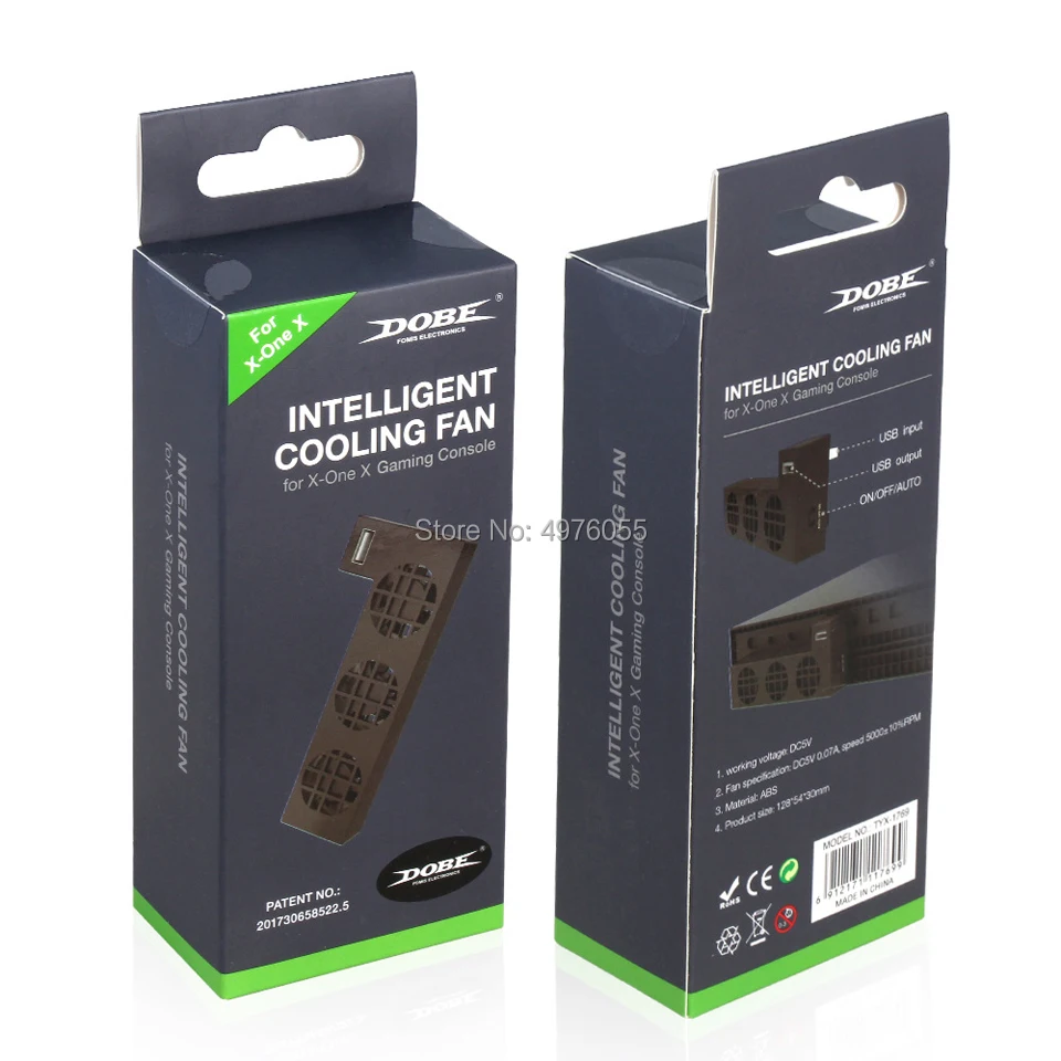 Охлаждающий вентилятор для Xbox One X внешний usb-кулер с 3-мя встроенными