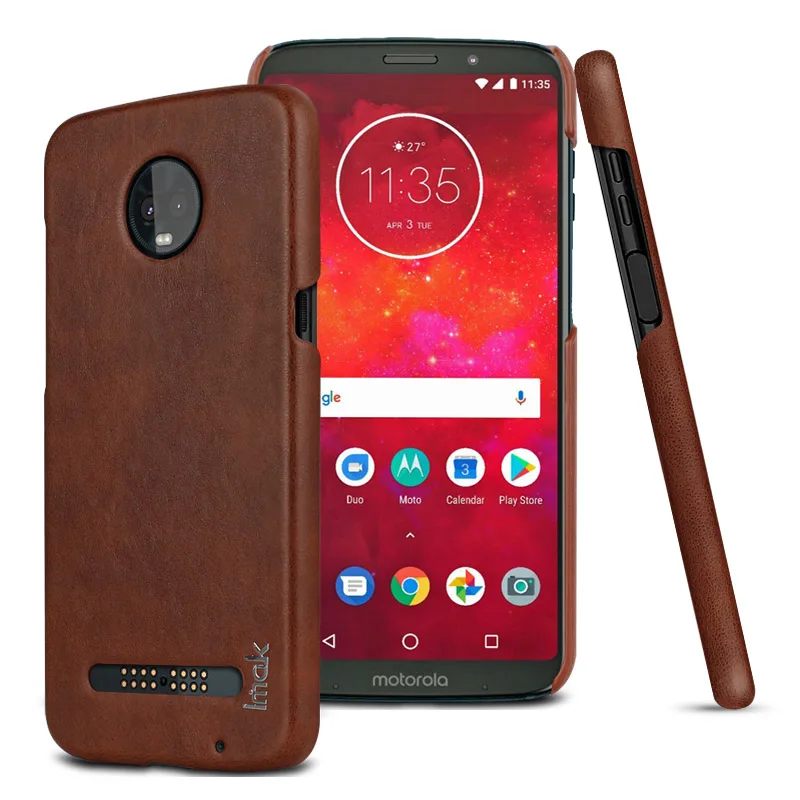 Роскошные Чехлы Imak Ruiyi для Motorola MOTO Z3 / Play тонкий чехол накладка телефона Жесткий