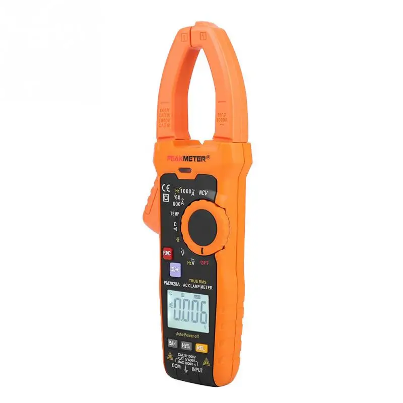 Цифровой мультиметр PEAKMETER PM2028A/B 6000 отсчетов цифровой ЖК зажим Бесконтактный