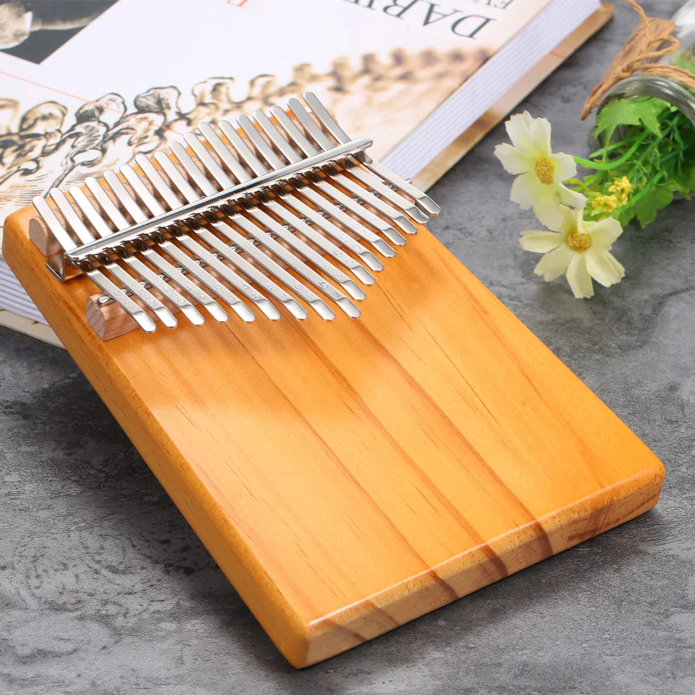 17 клавиш Mbira Карманный музыкальный инструмент Пальчиковое пианино Kalimba