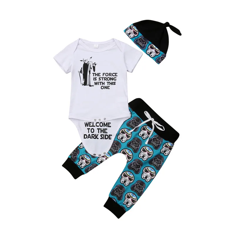 

Summer Infant Baby Boys Girls Romper Jumpsuit T-shirt + Pants Clothes Outfits Set 0-18M Toddler Boy Girl Clothes O-neck Cotton