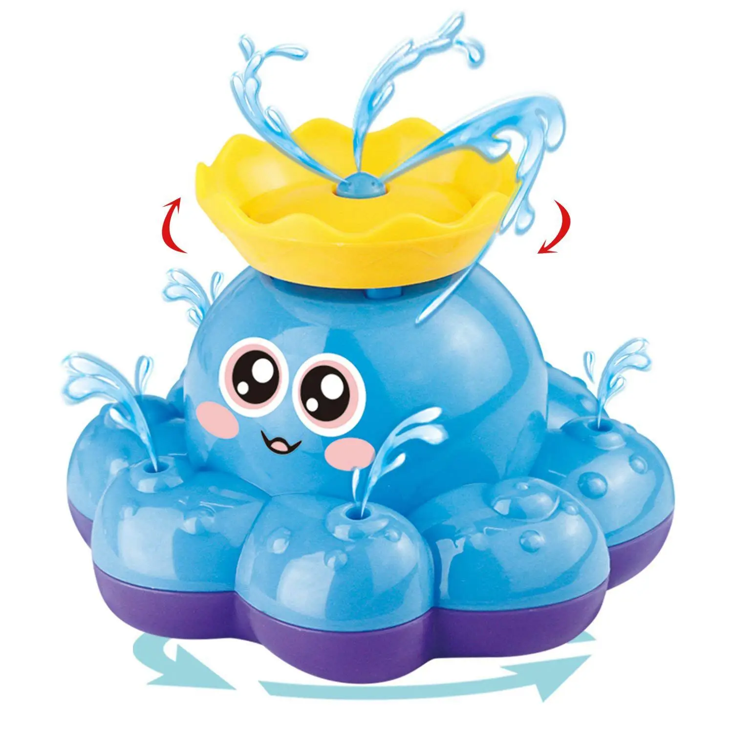 Игрушки для ванной senleer осьминог водяной спрей (случайного цвета) функция