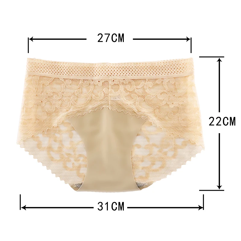 Sexy Lace Panties For Women Seamless Brief Transparent Briefs Lingerie Mid-Waist Cotton Ultra-thin Underwear Underpants 10pcs #D |