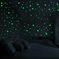 450500pcsset luminous star dot stickers children bedroom fluorescent painting toy pvc glow in dark toys kids room decorations