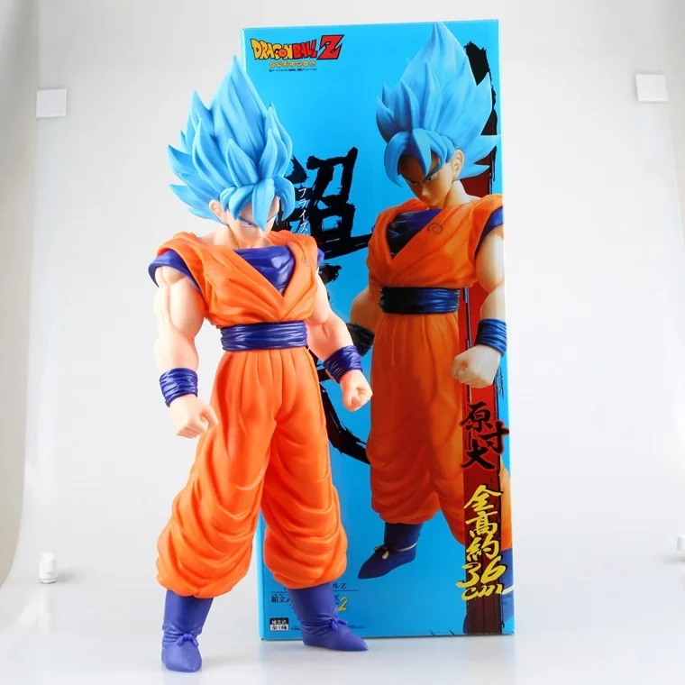 Аниме Dragon Ball Z 42 см Risurrezione F Сон Гоку Супер большой ПВХ фигурка Da Collezione Modello Giocattoli