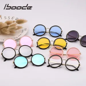 iboode Retro Kids Sunglasses Girls Round Goggle Candy Color Lens Sun Glasses New Round Sunglasses fo