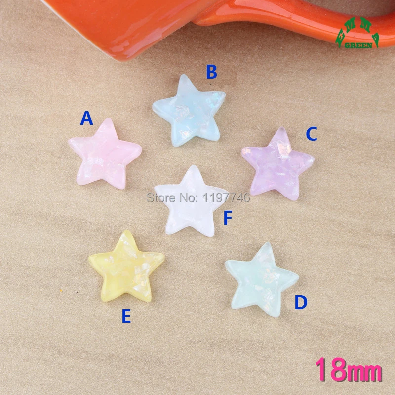 

Star Charms for Jewelry making Slime Charm Beads 20pcs Flatback Resin Cabochon for Scrapbooking Resin Charms for Slime Charms