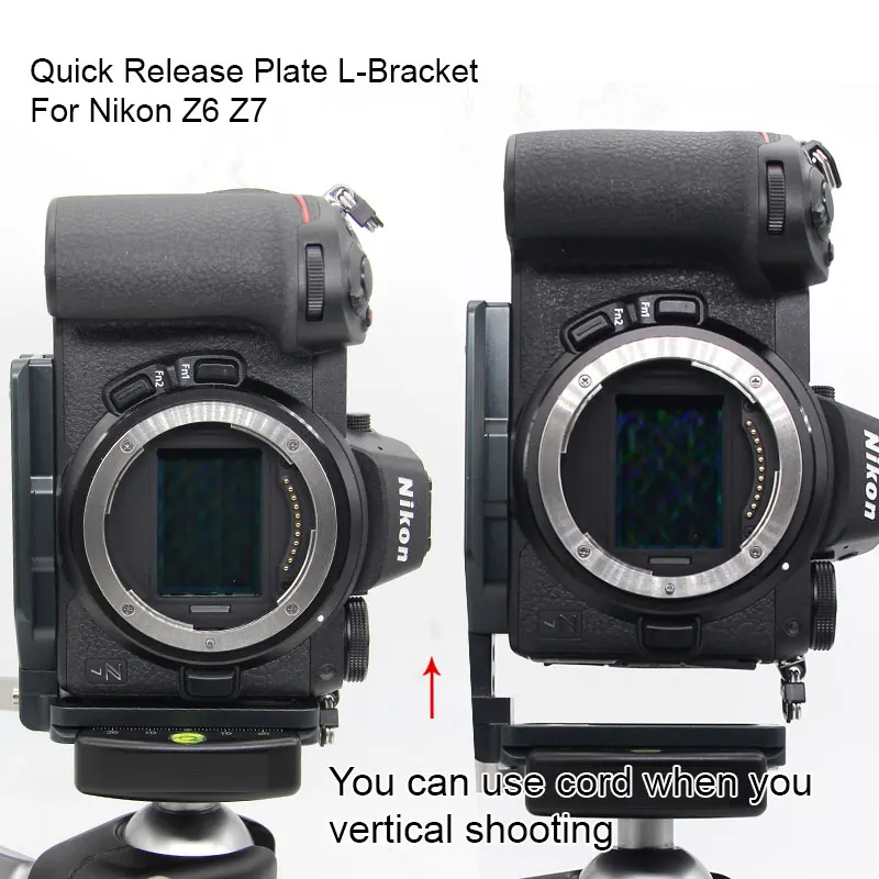 Вертикальная быстросъемная пластина QR удлинитель для камеры Nikon Z6 L держатель
