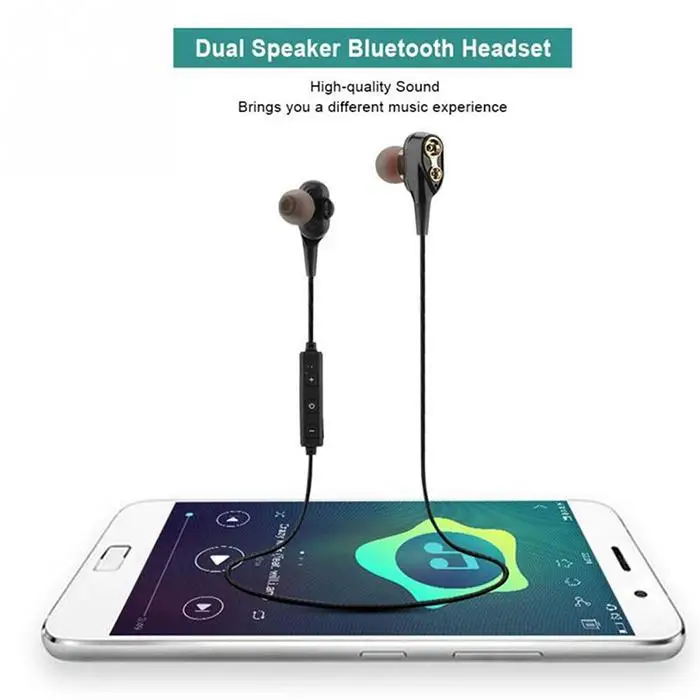 Общие стерео наушники вкладыши громкой связи Bluetooth Спорт до 10 м беспроводной 110 дБ