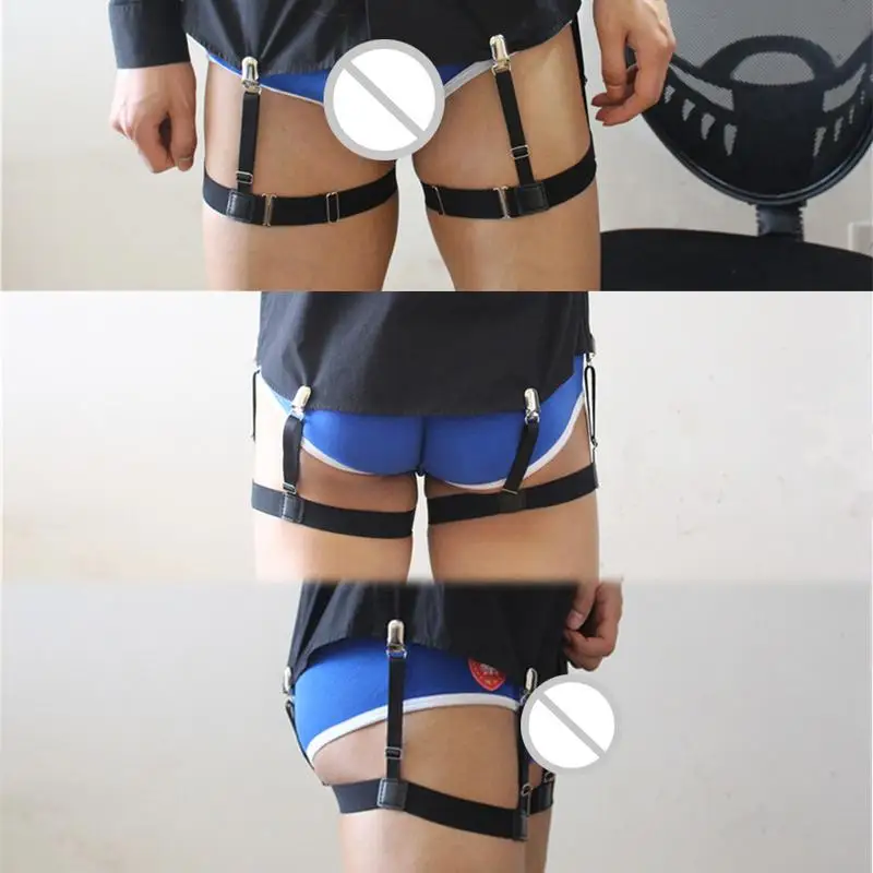 Мужская деловая рубашка подтяжки мужские для рубашек Tirantes Crease Resistance Sock