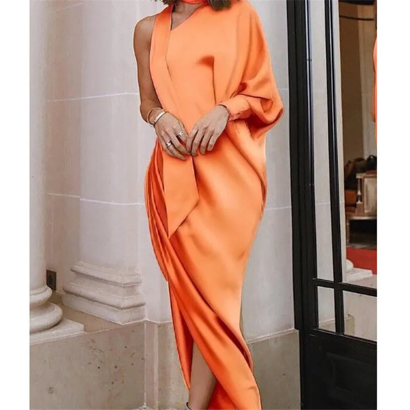 Женское длинное платье летнее повседневное ассиметричное до щиколотки|Женские