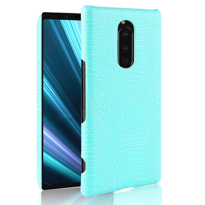 Чехол для Sony Xperia XZ 4 с крокодиловой текстурой Жесткий из поликарбоната + задняя