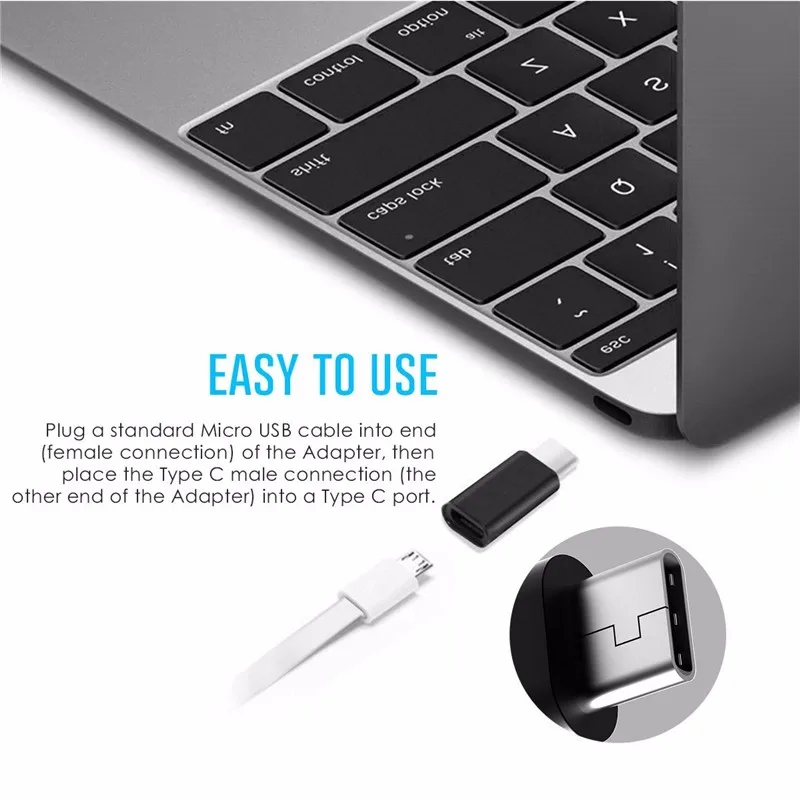 Лучшая цена Micro USB для C Type 3 1 (адаптер iphone) кабель передачи данных адаптер зарядки