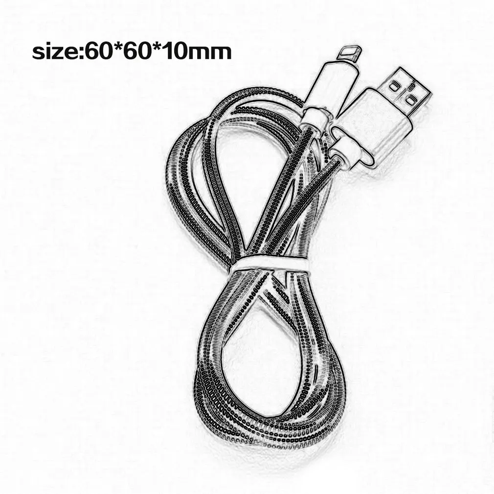 Metal Spring Hose Braided Casing Transmission Charging Cable Fast Durable Data Line | Электроника