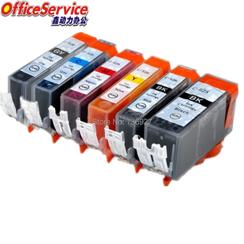 PGI 525 CLI 526 PGI525XL CLI526 совместимый чернильный картридж для принтера Canon IP4850 IX6550 MG6150