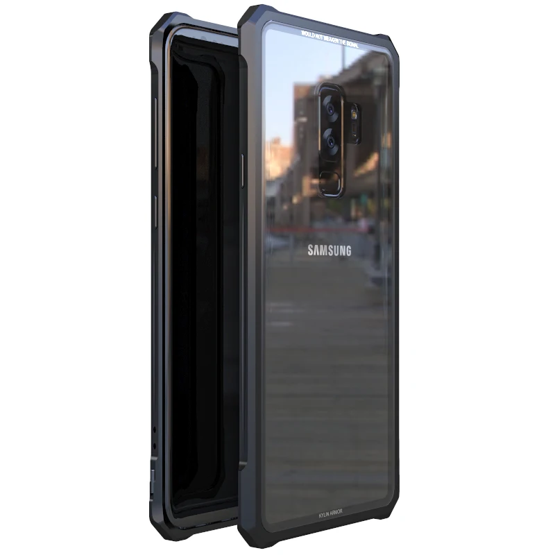 Для samsung S9 S8 Plus Note9 бампер Note 9 8 алюминиевая металлическая рамка с прозрачным