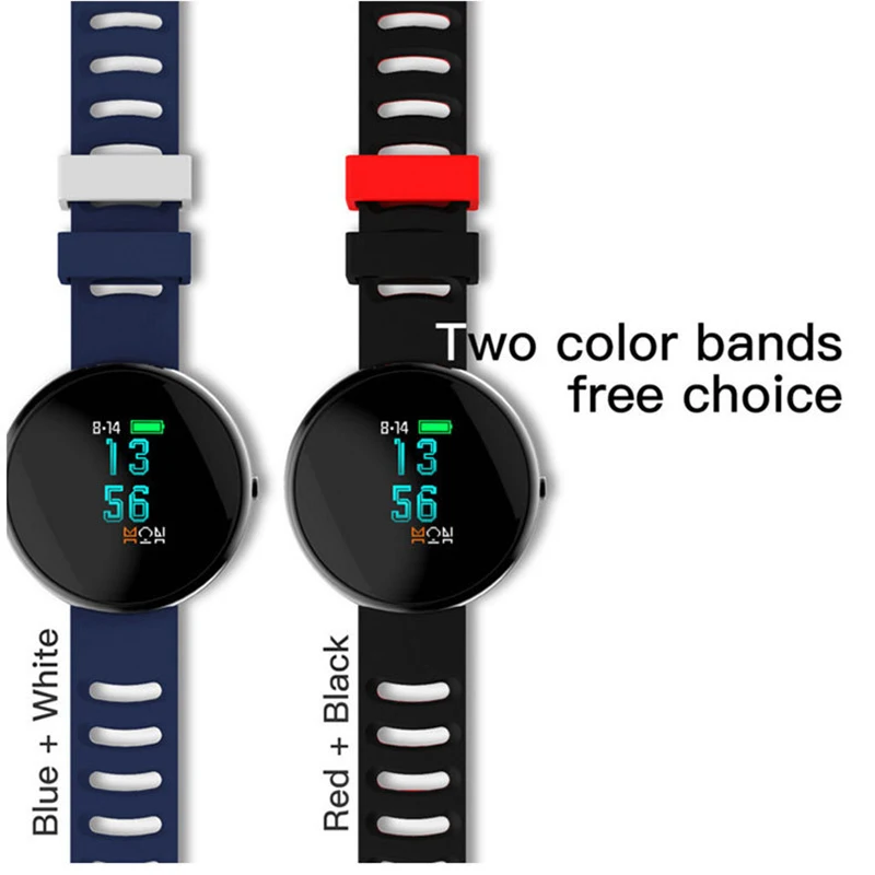 

I10 SmartWatch Blood Pressure 0.95 LED Screen Color Clock Heart Rate Fitness Tracker Smart Bracelet Women Man Smart Watch