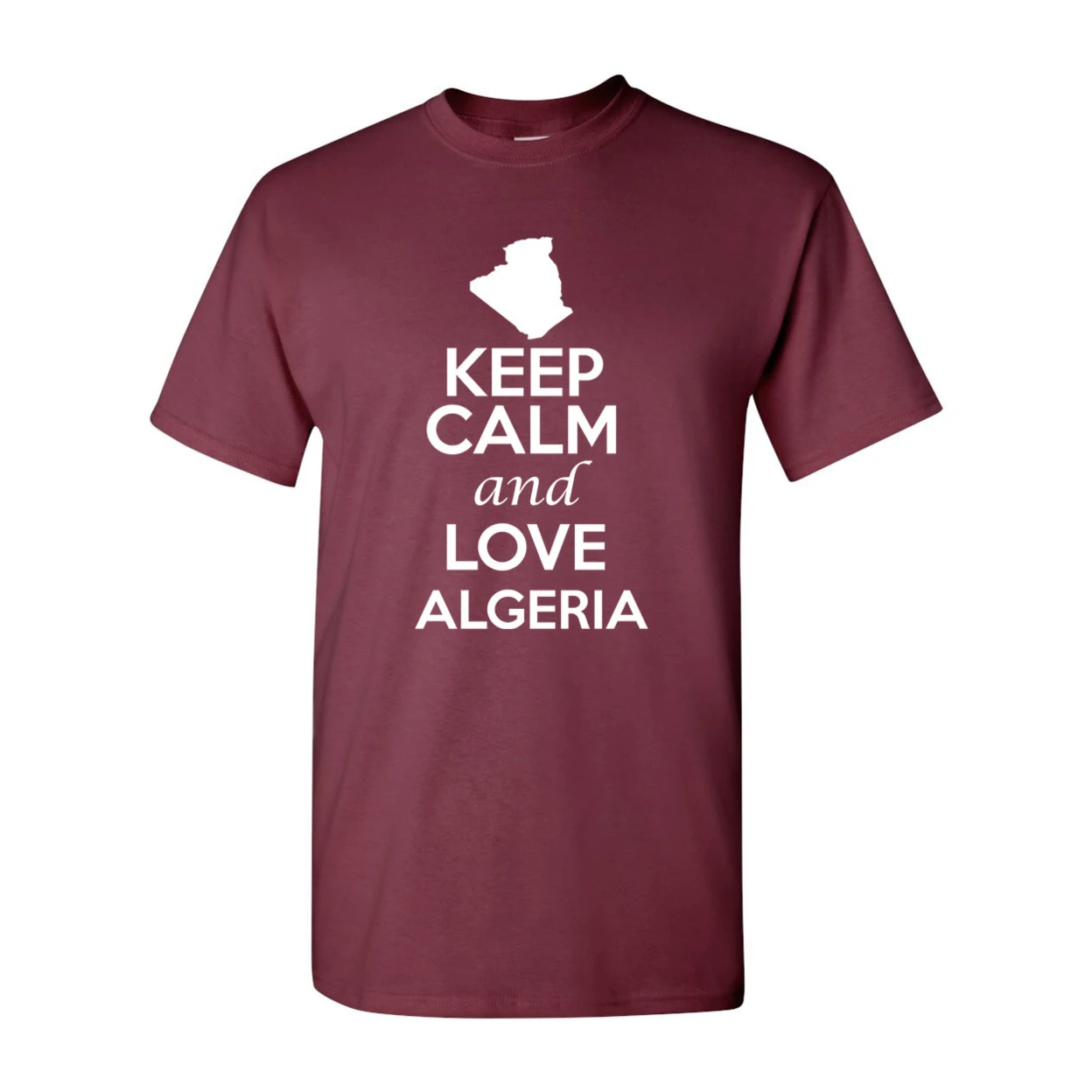 Keep Calm And Love Algeria страна нация патриотическая новизна взрослая футболка 1245 |