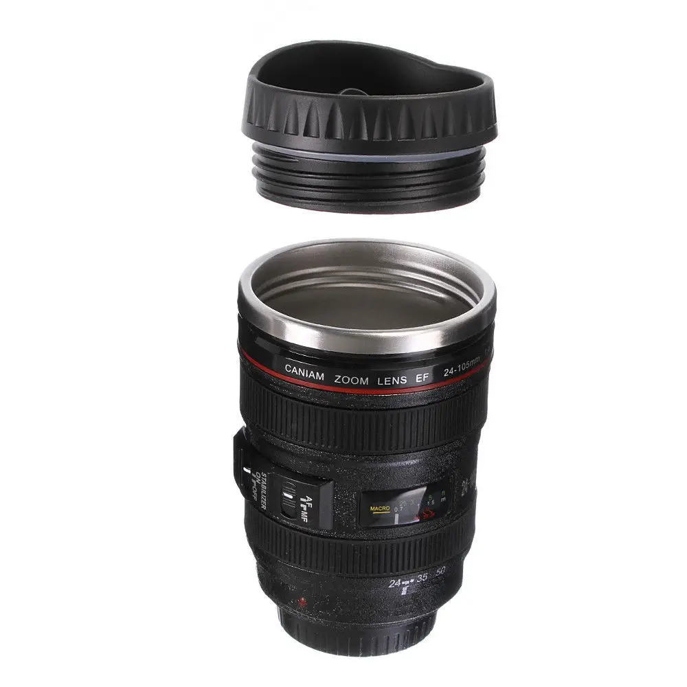 Термос для объектива камеры Canon EF 24-105 мм кружка кофе нержавеющая сталь W крышка