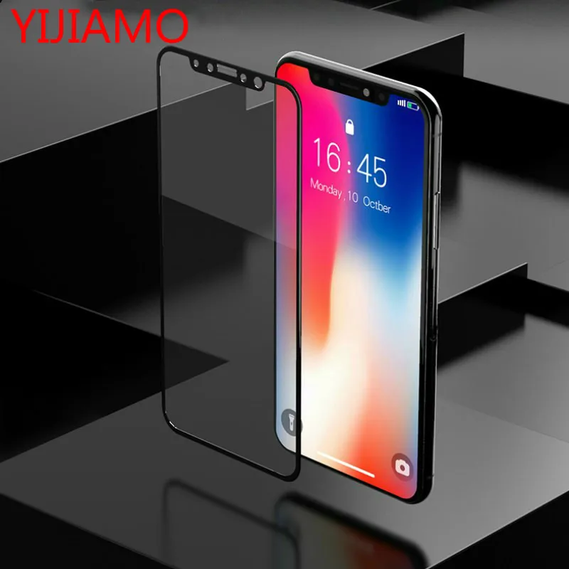 3D изогнутое закаленное стекло для iPhone XS Max XR X 8 Plus 7 6 6S 6Plus 9H защитная пленка из