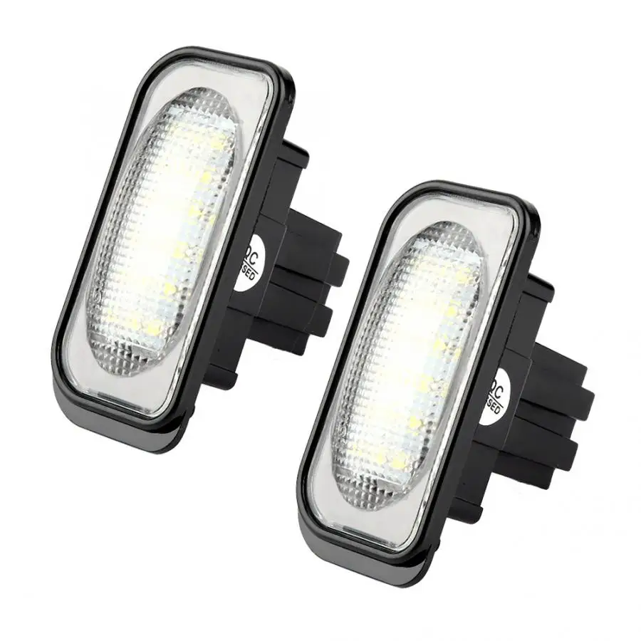 1 пара 18 ламп номерного знака R & L Светодиодный светильник лампы для Benz Mercedes C Class W203