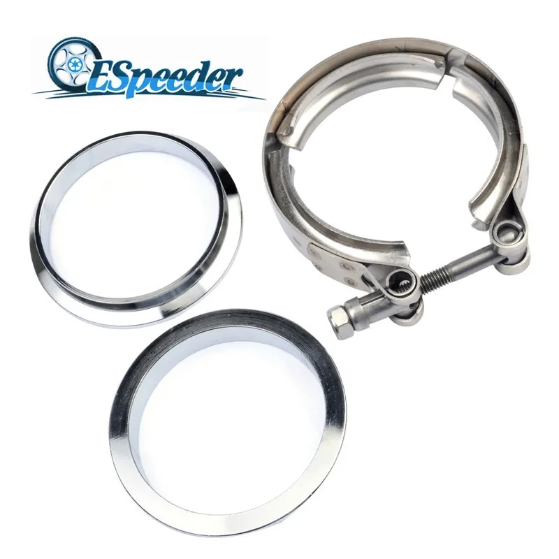 ESPEEDER 3 0 &quot76 мм турбо выхлопные трубы V Band зажим фланец комплект Downpipe сточные band