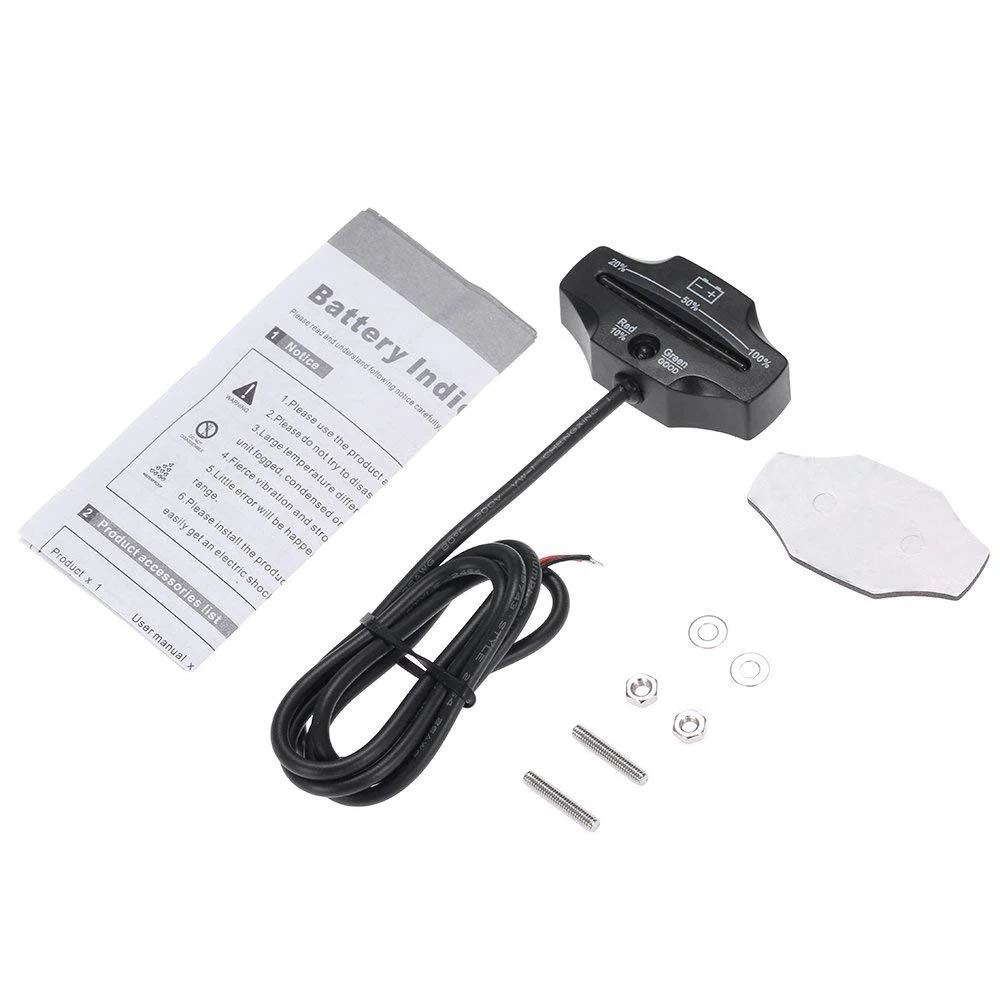 12V 24V LED свинцово кислотный индикатор заряда батареи датчик уровня монитор для