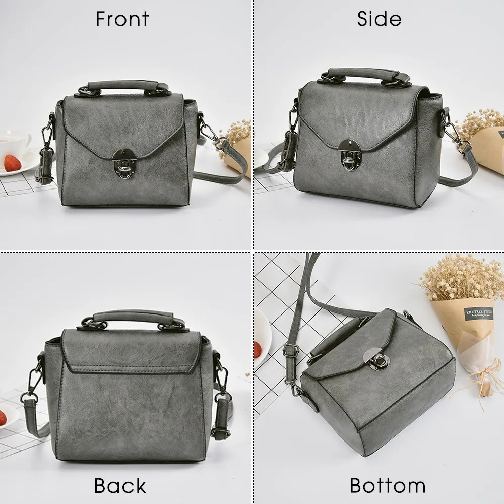 Herald Fashion Новая Винтажная повседневная женская маленькая сумка из искусственной