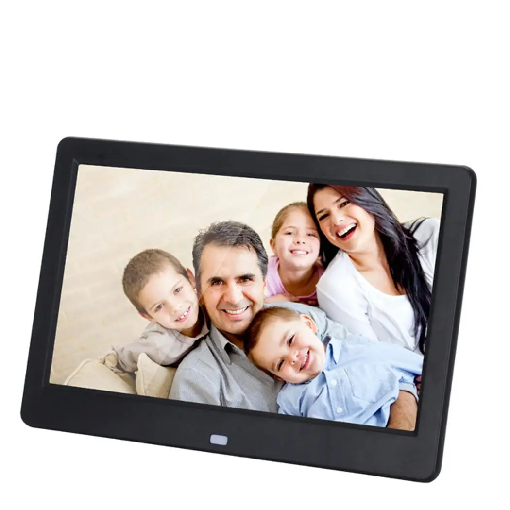 10 дюймов часы музыкальный видеоплеер 16:9 82 Вт x 2 Цифровой MP3 до 32G фото 5 V 2A рамка в