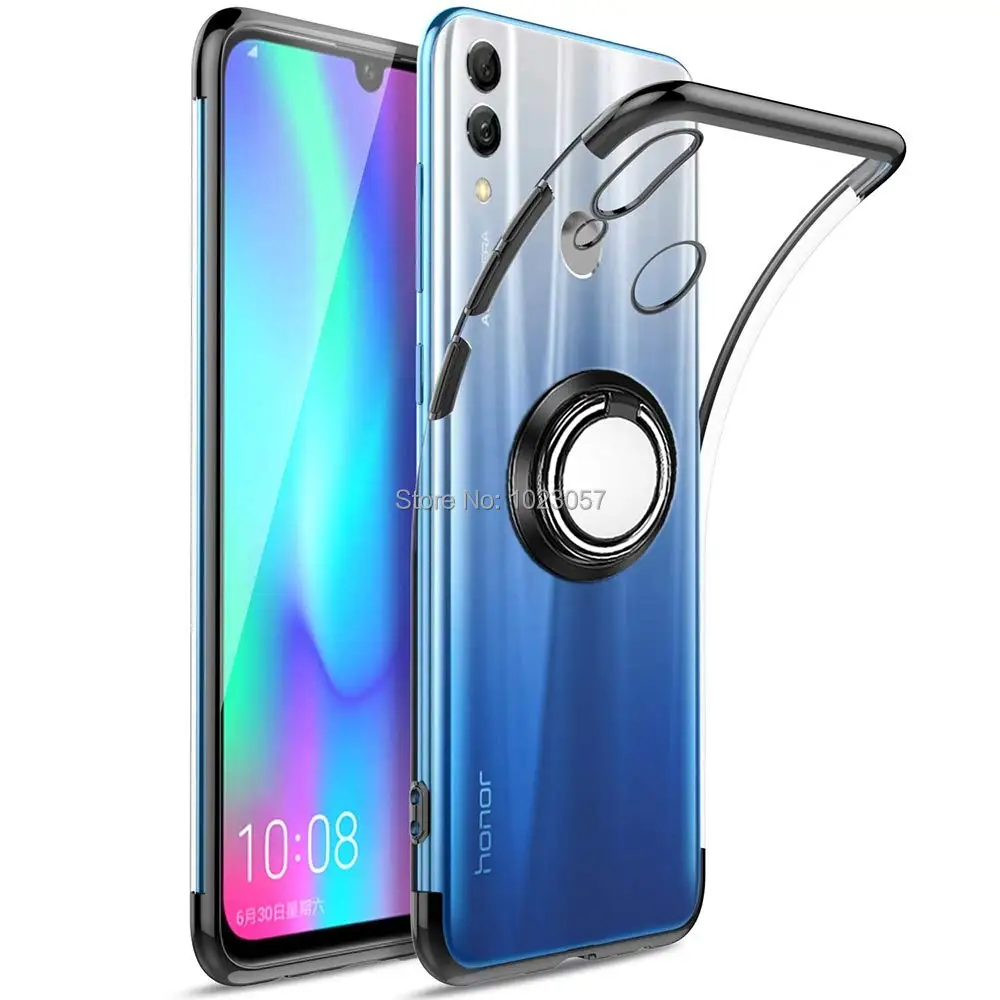 Huawei Y7 Y9 Y6 чехол P Smart металлическое кольцо держатель Магнитный силиконовый чехол для huawei Y6 Y7 Prime Pro Y72019 6,26 дюймов