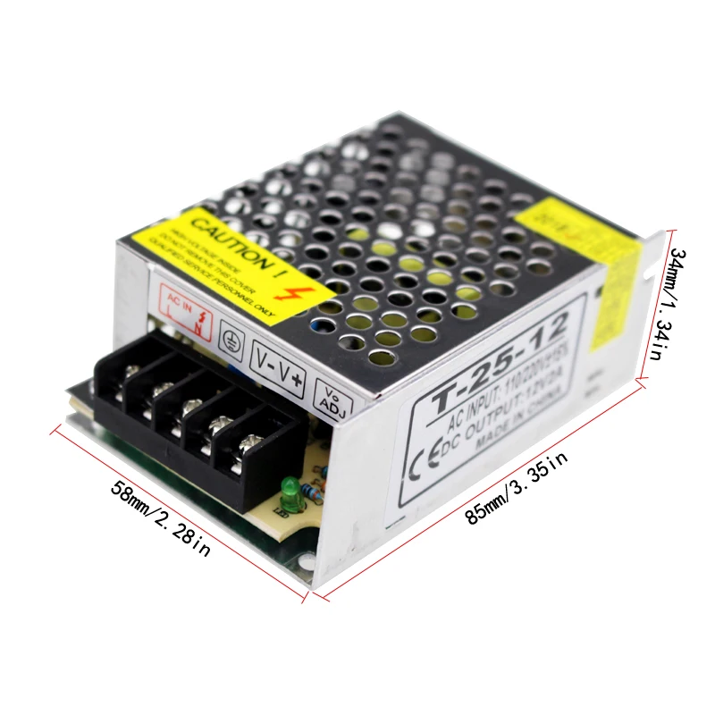 Импульсный источник питания dc12v 2a 24 Вт трансформатор освещения 220 в 12 В Источник